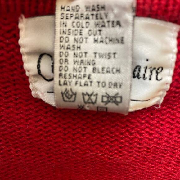 Ice Skating Penguins M Sweater Zip Front Ugly Christmas Sweater CARLY ST. CLAIRE - Picture 9 of 13